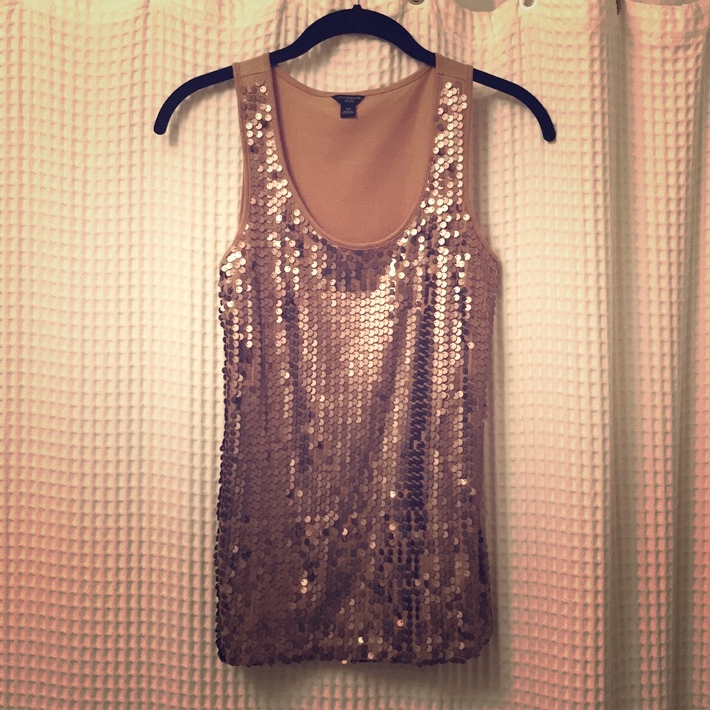 Ann Taylor Sequins Dressy Tank Top